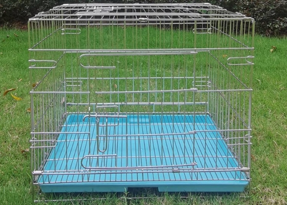 Pet Duża oddychająca składana metalowa skrzynia dla psa ze stali nierdzewnej
