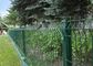 Włókna spawane 6,0 mm Skrzywione metalowe ogrodzenie ogrodnicze Bezpieczeństwo powłoka Pvc