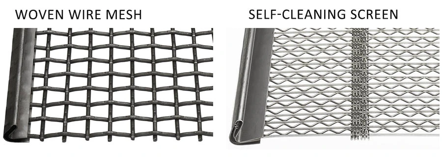 Włókno kręcone z stali nierdzewnej Siew górniczy Vibrating Screen Mesh 1