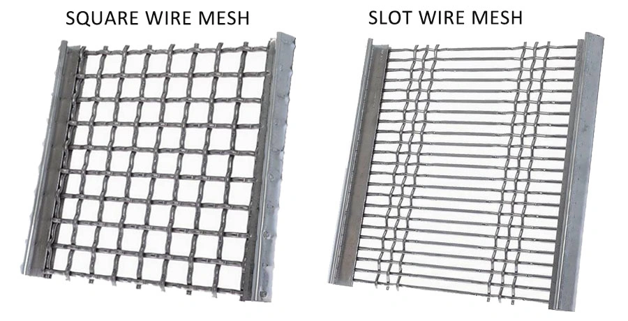 Włókno kręcone z stali nierdzewnej Siew górniczy Vibrating Screen Mesh 2