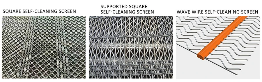 Włókno kręcone z stali nierdzewnej Siew górniczy Vibrating Screen Mesh 3
