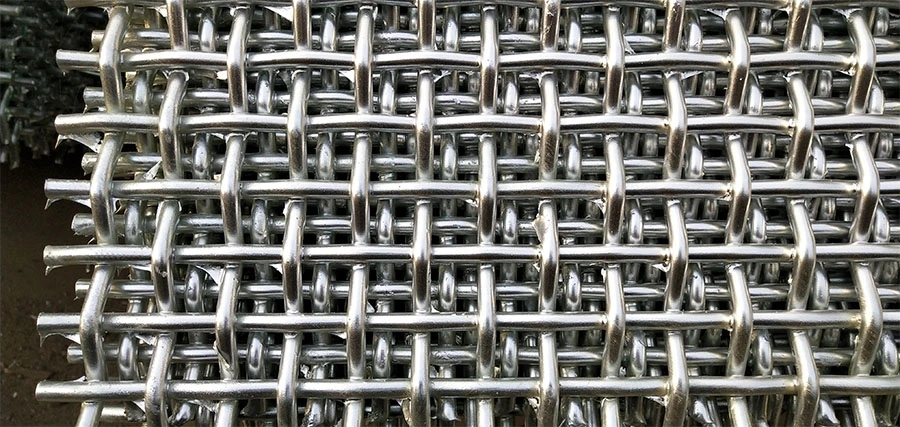 Włókno kręcone z stali nierdzewnej Siew górniczy Vibrating Screen Mesh 4