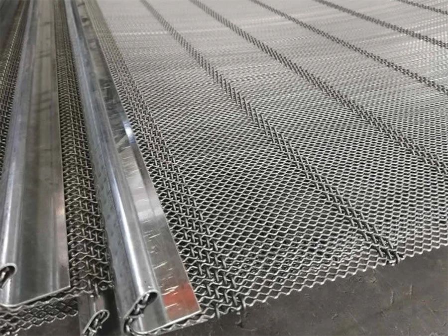 Włókno kręcone z stali nierdzewnej Siew górniczy Vibrating Screen Mesh 5