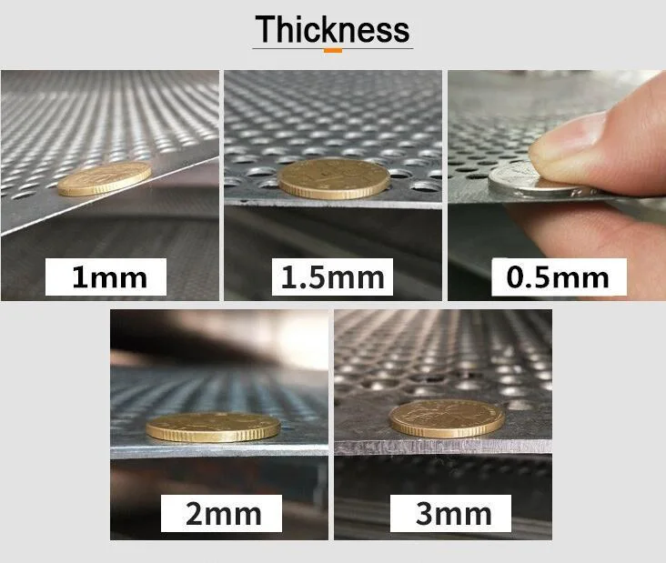 2mm 3mm Rozmiar otworu Płytka metalowa z pierścienia ze stali nierdzewnej Sieć dekoracyjna do wentylacji 8