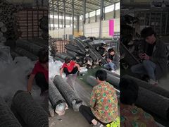 Zielona metalowa siatka dekoracyjna sześciokątna z drutu 20 Ga, powlekana PCW