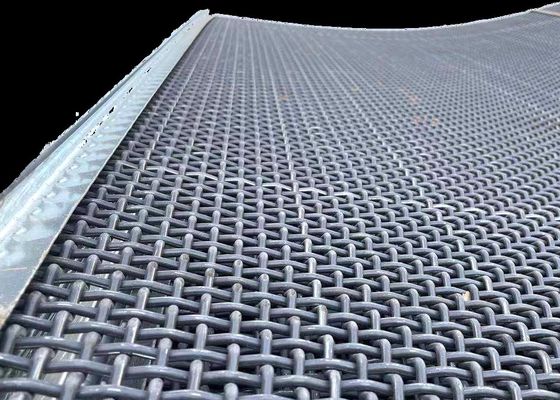 wibracyjna siatka sitowa Wysoka mangan 65Mn drut stalowy kopalnia kruszarki sitowej Cena fabryczna siatki sitowej