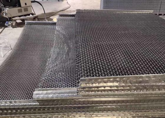 Włókno kręcone z stali nierdzewnej Siew górniczy Vibrating Screen Mesh