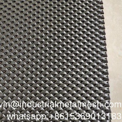 Ciężkie DVA Mesh Czarny Kolor Aluminiowy Jednostronne Widzenie Rozszerzone Metal Mesh Sheet