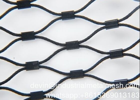 Siatka z siatki drucianej ze stali nierdzewnej z diamentowym tuleją do balustrady