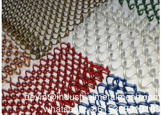 Miedzi Dekoracyjna Moda Sieć sieciowa Sieć sieciowa Przeszkody zasłonowe Tkanina ze stali nierdzewnej Sieć sieciowa