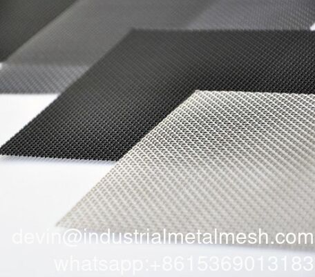 Siatka z plecionej stali nierdzewnej 304 na owady, siatka zabezpieczająca do okien, moskitiera