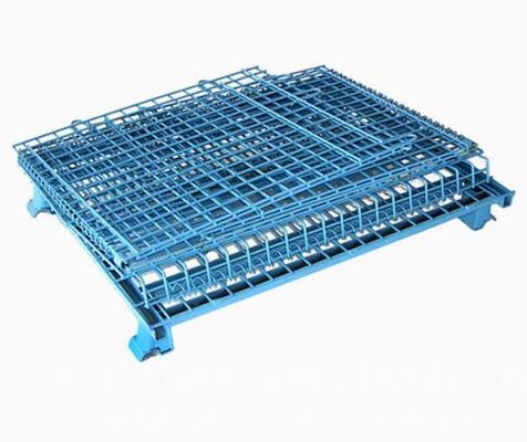 Przesyłka powlekana w proszku magazynowa przemysłowa składana metalowa kosz sieciowa
