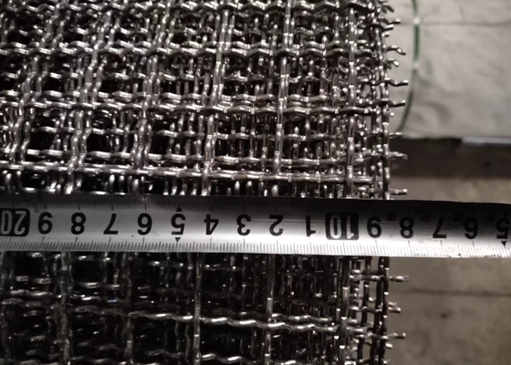20mm Openning Mining Screen Mesh Aluminiowe karbowane rolki z siatki drucianej