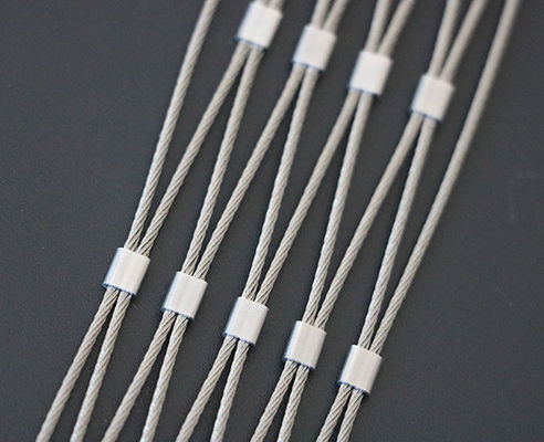 20x20mm Plain Weave Metal Stainless Steel Wire Rope Mesh