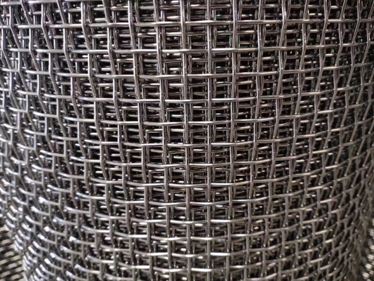 Otwór 2 mm Kwadratowa siatka karbowana tkana ze stali nierdzewnej 304 20x20 mm