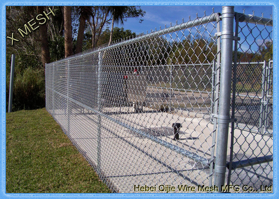 11 Gauge Chain Link Fence Fabric Drut ogniotrwały ze stali ocynkowanej ogniowo / wtyki