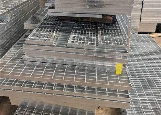 OEM niestandardowe galwanizowane płaskie/szare stalowe kratki do chodnika platformy / pokrycia rowu kanalizacyjnego