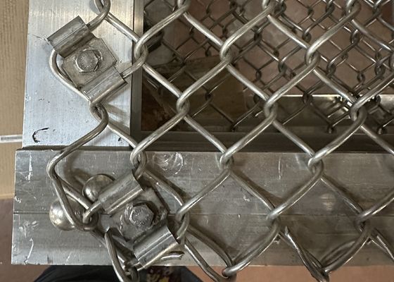 Stal nierdzewna 316L Łącznik łańcuchowy Ogrodzenie Tkanina Granica ściana Stal ocynkowana