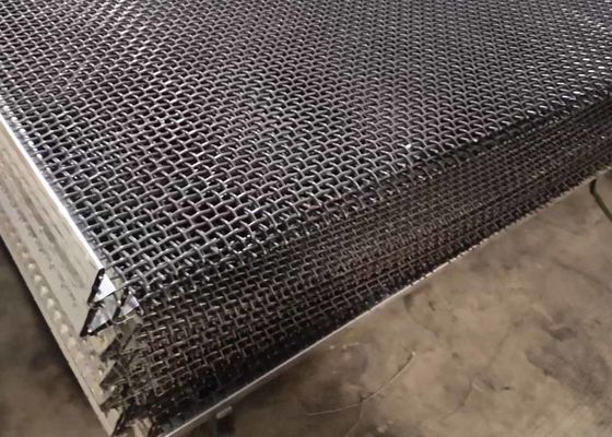 Ss 201 Lock Crimped Wibrujący ekran Siatka druciana o wymiarach 1,5 m x 1,95 m