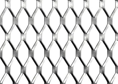 Spłaszczona grubościenna rozciągnięta siatka metalowa podnoszona powierzchnia 1,2 x 2,4 m rozmiar