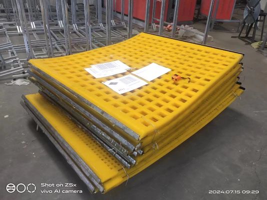Kwadratowa siatka poliuretanowa Pu Panel ekranu Wibracja formy Górnictwo Odwadnianie