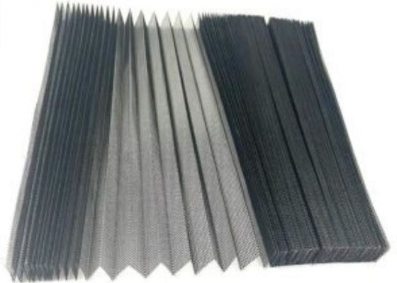 Plisowana moskitiera w kolorze czarnym 18x16 Siatka 2,4 m szerokości X 10 m długości