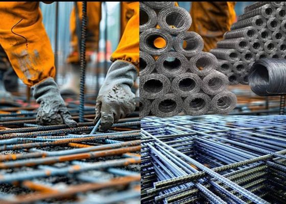 Zbrojenie Betonowa spawana metalowa siatka zbrojeniowa Czarna dla 5-16 mm