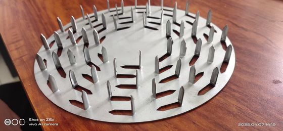 50 mm szerokości płytka przeciwszplitna prostokątna jednostronna metalowa płytka paznokciowa z cierniami