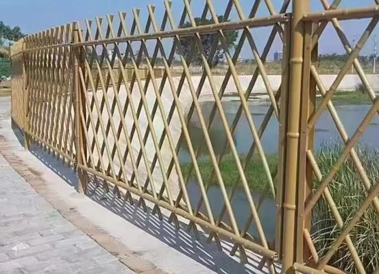 Imitacja Bamboo Farm Ogrodzenie Ogrodzenie Do estetycznych przestrzeni zewnętrznych