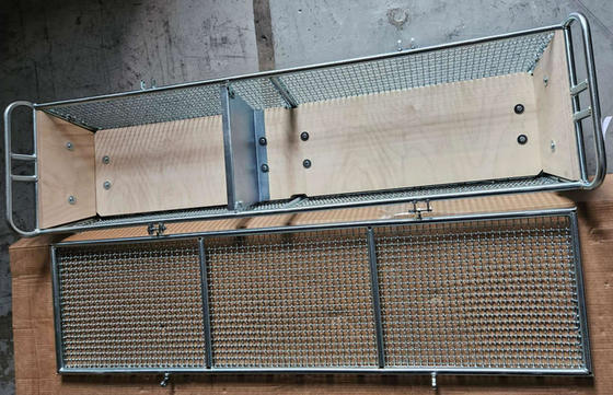 Kuchnia 304 Kosz do przechowywania siatki drucianej ze stali nierdzewnej 300x197x70mm