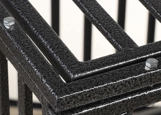 Metalowy składany składany domek dla psa ze zdejmowaną tacą