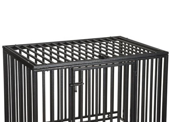 Metalowy składany składany domek dla psa ze zdejmowaną tacą