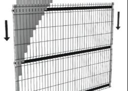 3D Design 60x60mm Krzywy Ogrodzenie Metalowe Do Ogrodu