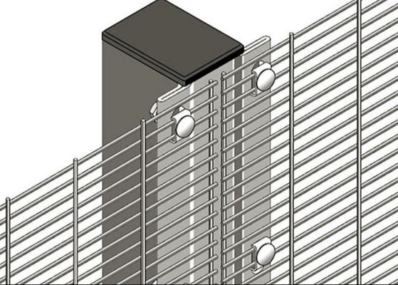 Stalowe ogrodzenie antypoślizgowe 358 z siatki drucianej Wysokie bezpieczeństwo