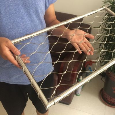 Niestandardowy typ tulei Inox 316 Siatka z liny stalowej Elastyczna siatka ze stali nierdzewnej Webnet X Tend Mesh