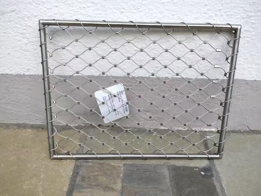 Niestandardowy typ tulei Inox 316 Siatka z liny stalowej Elastyczna siatka ze stali nierdzewnej Webnet X Tend Mesh
