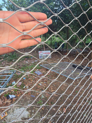 Niestandardowy typ tulei Inox 316 Siatka z liny stalowej Elastyczna siatka ze stali nierdzewnej Webnet X Tend Mesh