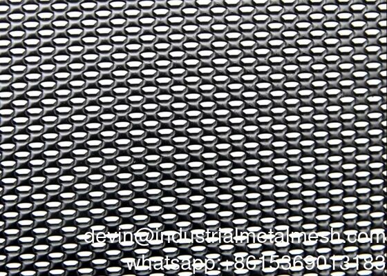 Ciężkie DVA Mesh Czarny Kolor Aluminiowy Jednostronne Widzenie Rozszerzone Metal Mesh Sheet