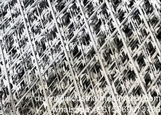 Metech Razor Wire Welded Mesh Panel System ogrodzeniowy składa się z Razor Wire Mesh
