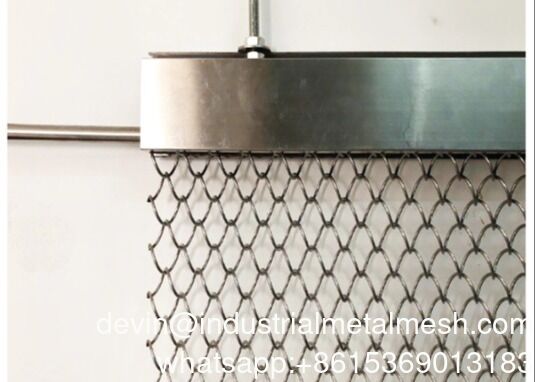 Włókno z draperyjnej siatki metalowej siatki zasłonowej siatki dekoracyjnej