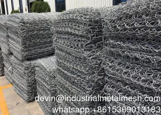 Gabion z galwanizowanego drutu stalowego o niskiej zawartości węgla do projektu ochrony wody