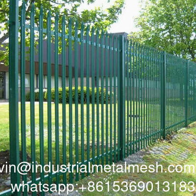Ozdobne czarne stalowe ogrodzenie palisadowe do dekoracji zewnętrznych, produkt metalowy