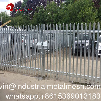 Palisade ogrodzenie z kąta stalowego włóczni top Palisade panel ogrodzenia