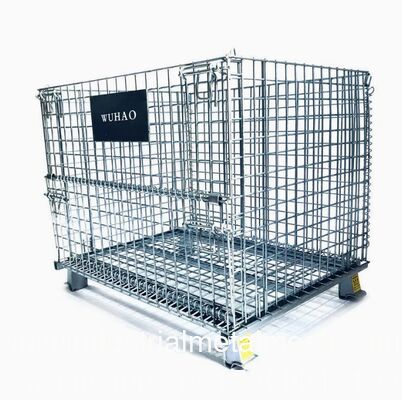 Zastosowany ciężkozasadny, układany, stalowy, sieciowy koszyk, trwały magazyn, transport logistyczny