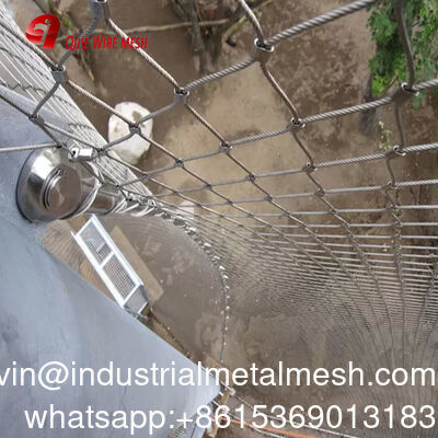 Stal nierdzewna 304/316 7*7 Zoo Wire Mesh Ogrodzenie Zielona ściana sieć bezpieczeństwa sieć liny ze stali nierdzewnej