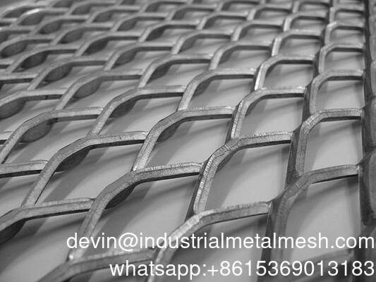 Materiał budowlany Fasadę okładziny Aluminium Rozszerzona blacha metalowa sieć drutowa dla korytarza schodowego Baffle