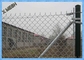 Przemysłowa czarna płócienna siatka ogrodzeniowa z ciężkimi przesuwnymi bramami