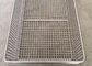 304 Rectangle Wire Mesh 1.6mm Stainless Steel Storage Baskets For Kitchen