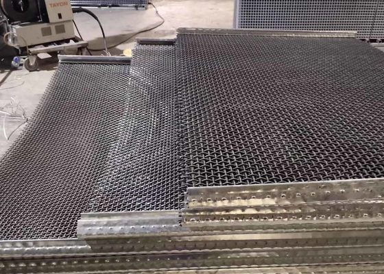 Siatka wibracyjna do kopalni o wysokiej zawartości węgla 65Mn 1,5 m x 2 m