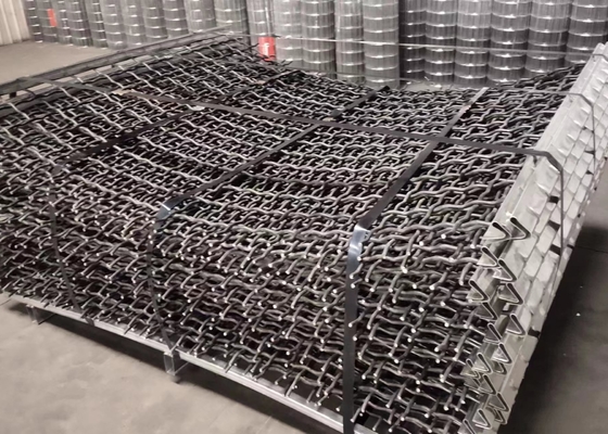 Siatka wibracyjna z kwadratowymi otworami ze stali wysokowęglowej 1,5 x 2 m